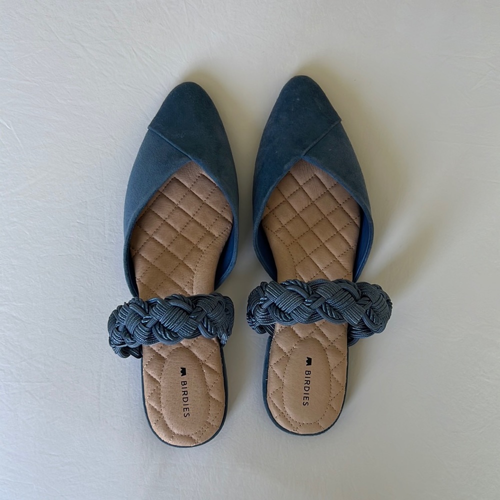 Brand New Birdies The Swan Suede Denim Blue Cuff
